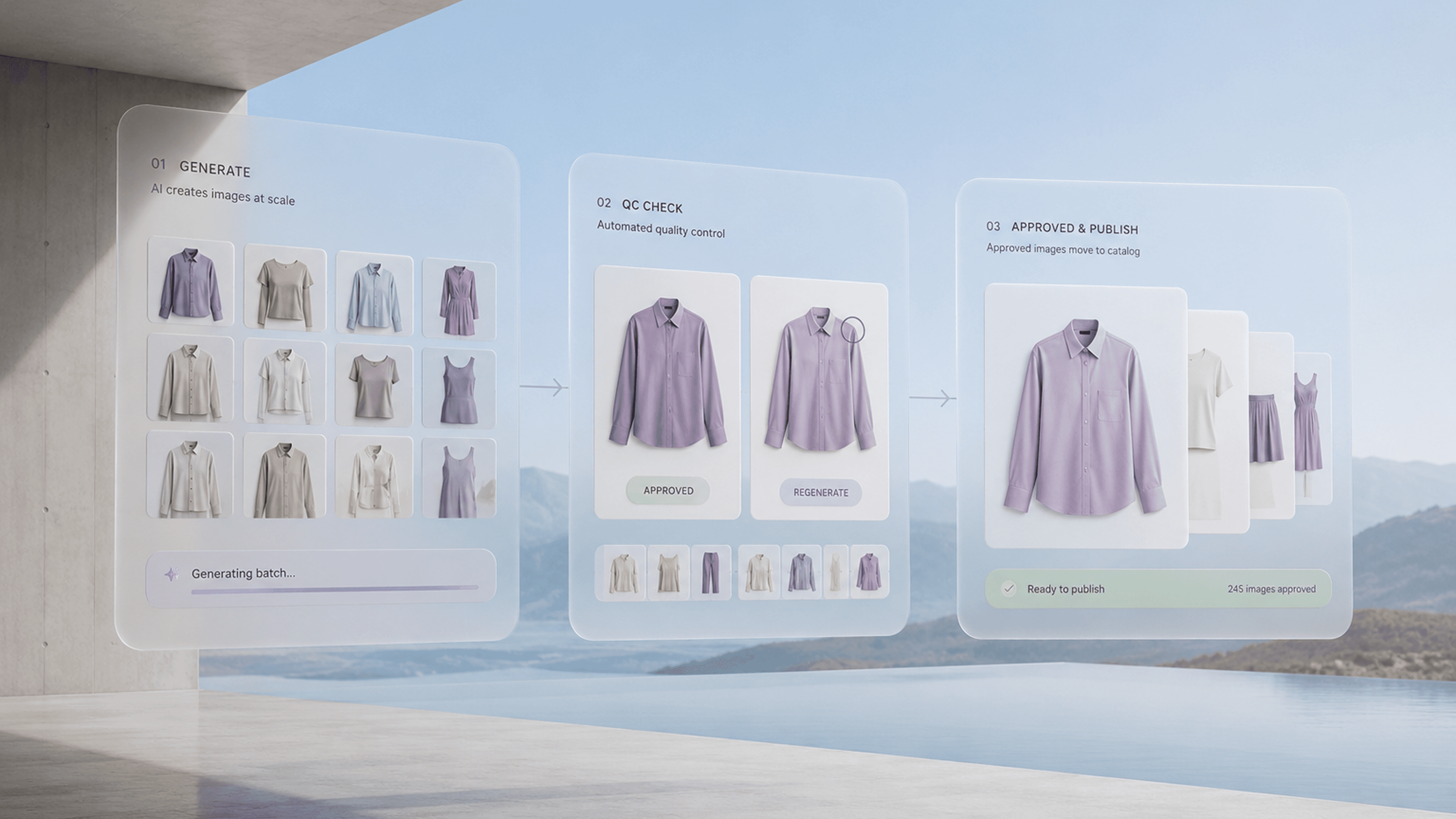 AI-generated fashion product imagery for e-commerce