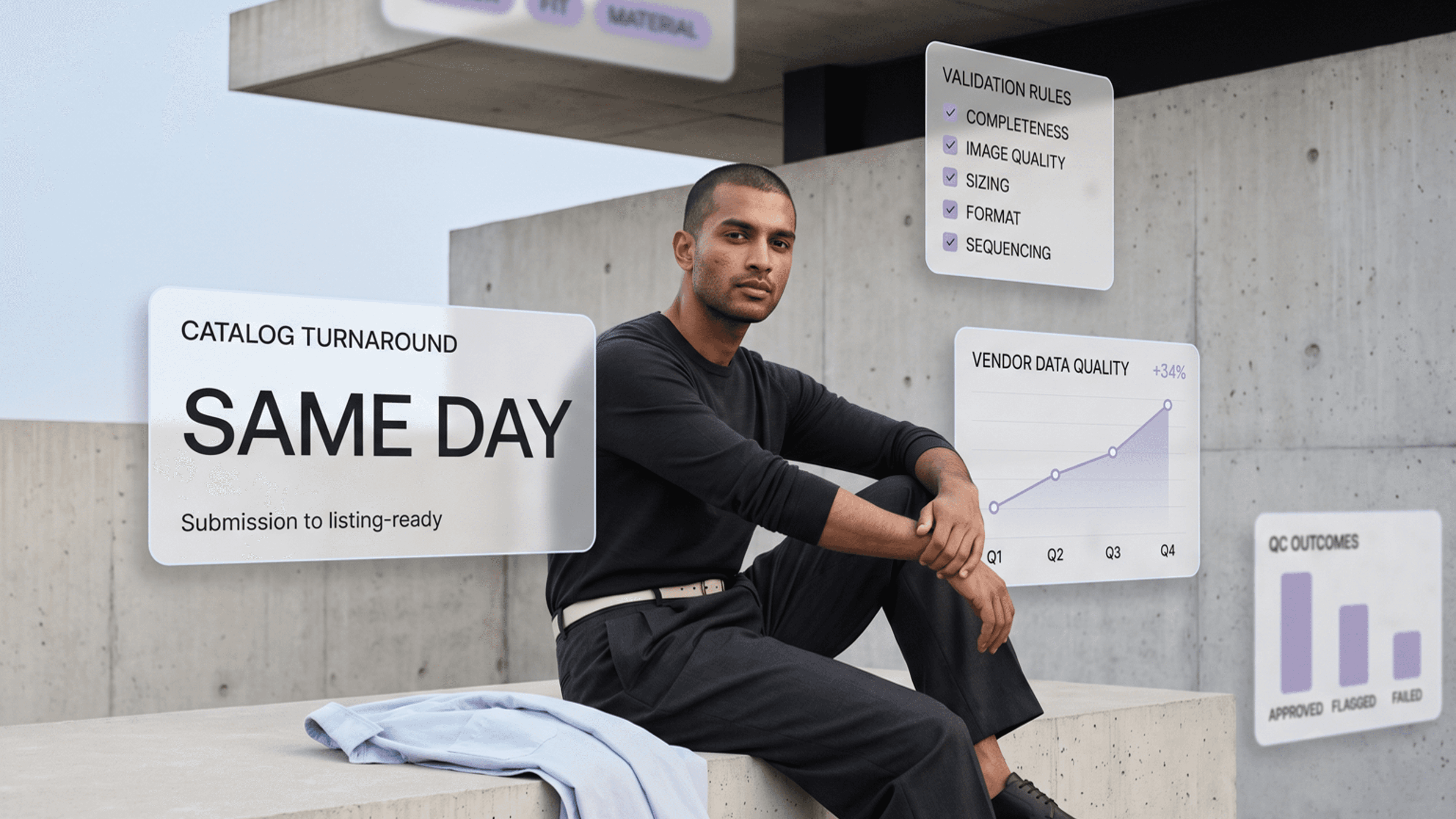 Premium fashion apparel catalog across multiple brands