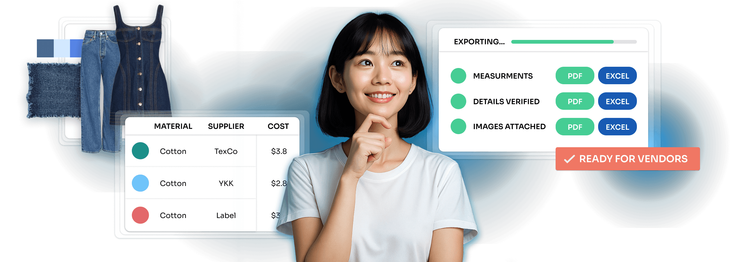 What you can achieve visual for Tech Pack Generation for Fashion Teams